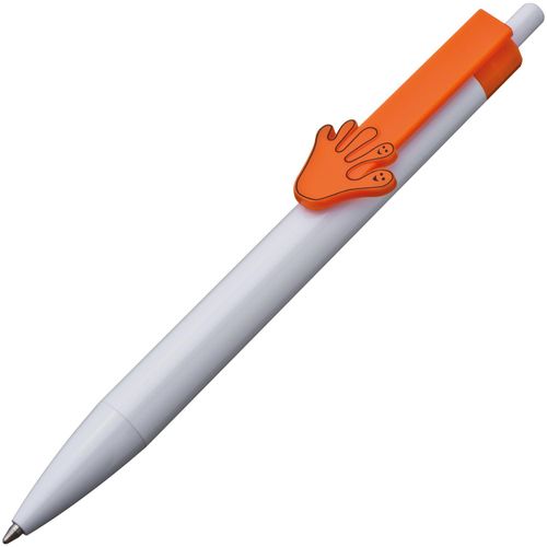 Kugelschreiber mit Handclip (Art.-Nr. CA823611) - Kugelschreiber mit auffallendem Handzei...