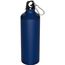 Trinkflasche aus Metall mit Karabinerhaken, 800ml (dunkelblau) (Art.-Nr. CA826344)