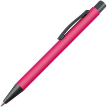 Matter Kugelschreiber mit Metallclip (pink) (Art.-Nr. CA833251)