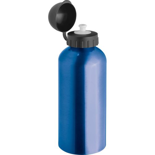 Trinkflasche aus Metall, 600ml (Art.-Nr. CA852686) - Trinkflasche aus Metall mit Sportverschl...