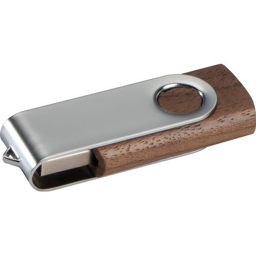 USB-Stick aus dunklem Holz 4GB (Art.-Nr. CA857707) - USB-Stick aus dunklem Holz (Walnuss)....