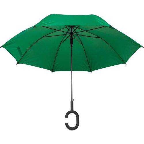Regenschirm Hände frei (Art.-Nr. CA866117) - Regenschirm aus Pongee mit Griff, der...