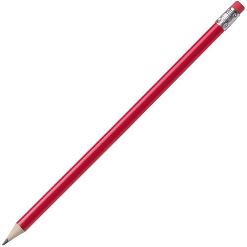 Bleistift mit Radiergummi (Art.-Nr. CA873845) - Holz-Bleistift mit Radiergummi. Minenst...