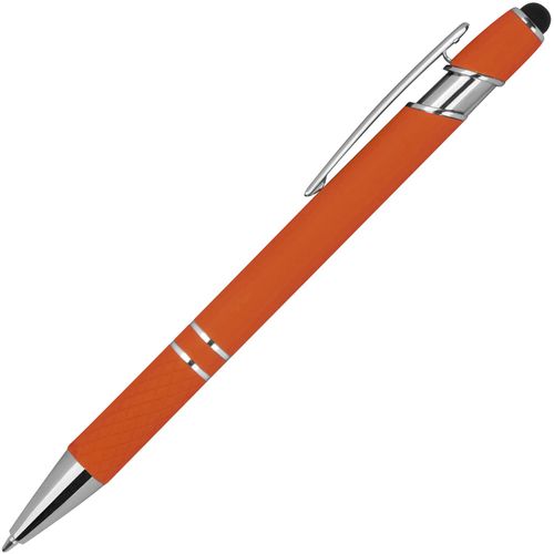 Kugelschreiber mit Muster (Art.-Nr. CA879044) - Kugelschreiber aus Aluminium mit silbern...