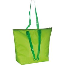 Kühl- und Strandtasche mit transparenten Henkeln (apfelgrün) (Art.-Nr. CA891723)