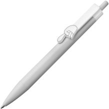 Kugelschreiber mit Fingerzeigclip (Weiss) (Art.-Nr. CA901104)