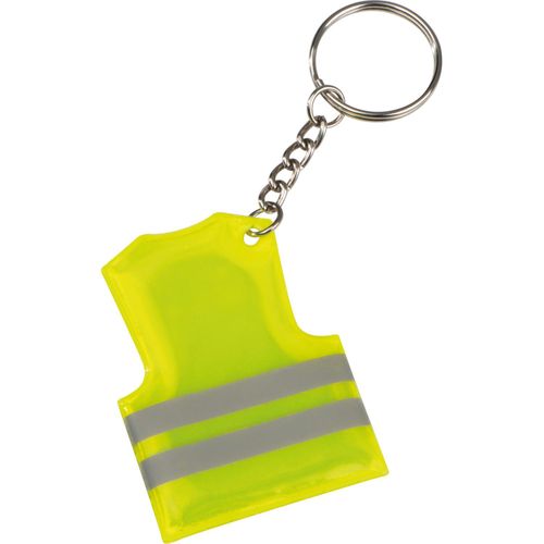Schlüsselanhänger in der Form einer Sicherheitsweste (Art.-Nr. CA901145) - Schlüsselanhänger aus Kunststoff ...