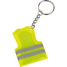 Schlüsselanhänger in der Form einer Sicherheitsweste (gelb) (Art.-Nr. CA901145)