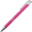 Kugelschreiber aus Metall mit 3 Zierringen (pink) (Art.-Nr. CA903835)