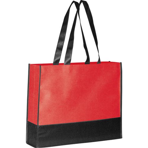 Faltbare Non Woven Einkaufstasche, 2 farbig (Art.-Nr. CA904129) - Faltbare Non Woven Einkaufstasche in...