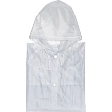 Regenjacke mit praktischen Druckknöpfen und Kapuze (transparent) (Art.-Nr. CA932502)