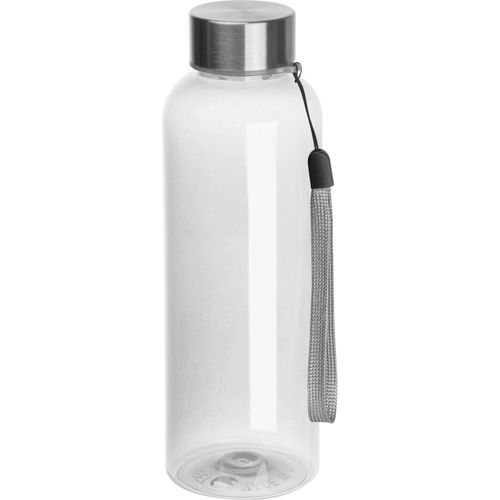 Trinkflasche aus PET, 500ml (Art.-Nr. CA934208) - Trinkflasche aus PET mit Edelstahlversch...