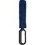 Taschenschirm aus Pongee mit Karabinergriff (dunkelblau) (Art.-Nr. CA939385)