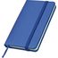 Notizbuch mit Lesebändchen und Gummibandverschluss (blau) (Art.-Nr. CA970999)