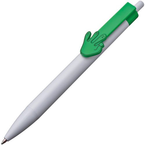 Kugelschreiber mit Handclip (Art.-Nr. CA972864) - Kugelschreiber mit auffallendem Handzei...