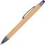 Bambuskugelschreiber mit Touchfunktion (Violett) (Art.-Nr. CA978488)