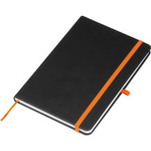 A5 Notizbuch mit farbiger Gravur (orange) (Art.-Nr. CA980364)
