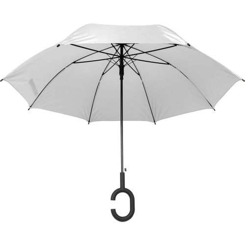 Regenschirm Hände frei (Art.-Nr. CA993714) - Regenschirm aus Pongee mit Griff, der...
