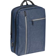 Wasserabweisender Rucksack aus Nylon (blau) (Art.-Nr. CA994451)