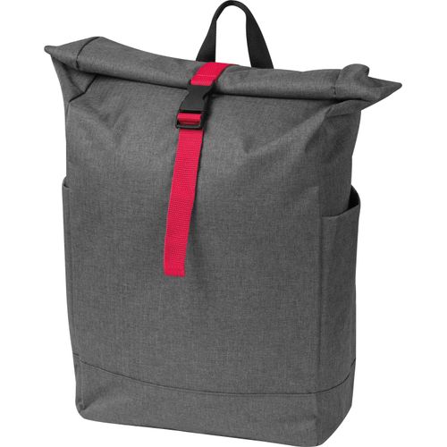 Rucksack mit farbigen Applikationen (Art.-Nr. CA998770) - Trendiger Rucksack aus Snow Polyester...
