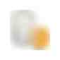 Kerze in gefrostetem Glas mit Bambusdeckel (Art.-Nr. CA999460) - Kerze in einem gefrosteten Glas mit...