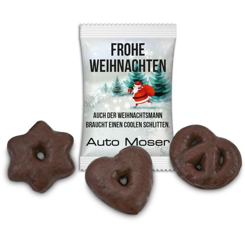 Mini Dreierlei im Werbetütchen [100er Pack] (Art.-Nr. CA072212) - Leckeres Lebkuchengebäck aus dem Haus...