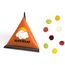 Mini Tetraeder Fruchtgummi [100er Pack] (Standard-Folie transparent, 3-farbig, @-Zeichen) (Art.-Nr. CA101346)