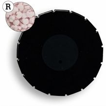 Super Mini Clic Clac Box (schwarz-matt / ohne Druck / Erdbeerdragees Herzform) (Art.-Nr. CA202459)