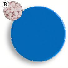 Super Mini Clic Clac Box (PMS Process blue / ohne Druck / Erdbeerdragees Herzform) (Art.-Nr. CA230664)