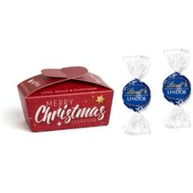 Lindt Lindor X-Mas Ballotin (4c Euroskala, Schokolade feinherb (Blau)) (Art.-Nr. CA475235)