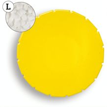 Super Mini Clic Clac Box (PMS Yellow C, ohne Druck, Pfefferminzpastillen stark) (Art.-Nr. CA676390)
