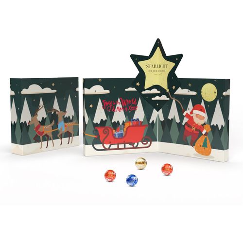 Lindt Adventskalender "Buch" Pop-Up Eco (Art.-Nr. CA692667) - Adventskalender in Form eines Buches...