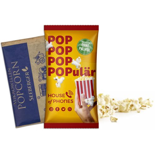 Mikrowellen-Popcorn im Werbetütchen (Art.-Nr. CA894571) - Popcorn-Mais für die Mikrowelle, wählb...