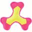 Hundespielzeug Flying Triple (gelb/pink) (Art.-Nr. CA103101)
