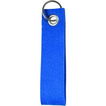 Polyesterfilz Schlüsselanhänger Schlaufe Rechteck (blau) (Art.-Nr. CA397437)