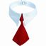 Krawatte (Weiß/Rot) (Art.-Nr. CA399865)