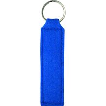 Polyesterfilz Schlüsselanhänger Rechteck (blau) (Art.-Nr. CA505866)