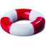 PVC Schwimmring, gestreift (Weiß/Rot) (Art.-Nr. CA744568)
