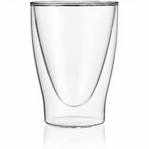 Olinda Kaffee Glas-Thermobecher doppelwandig (klar) (Art.-Nr. CA362987)