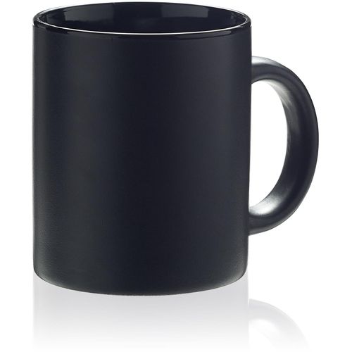 Oxford Keramiktasse, matt, schwarz, 36 cl (Art.-Nr. CA648238) - Promotiontasse von Rastal mit einem...