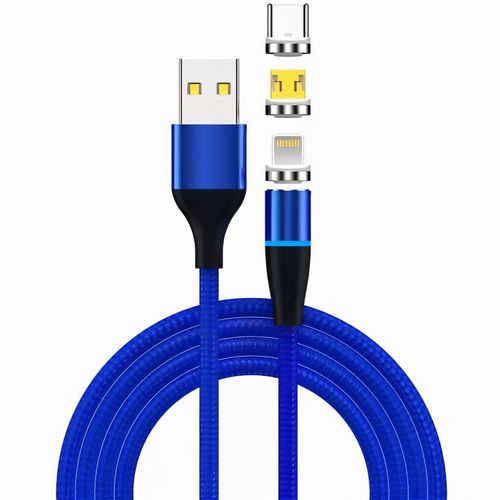 3in1 Cable 'Magnetic Data' (Art.-Nr. CA168317) - USB-Lade- und Datenkabel mit wechselbare...