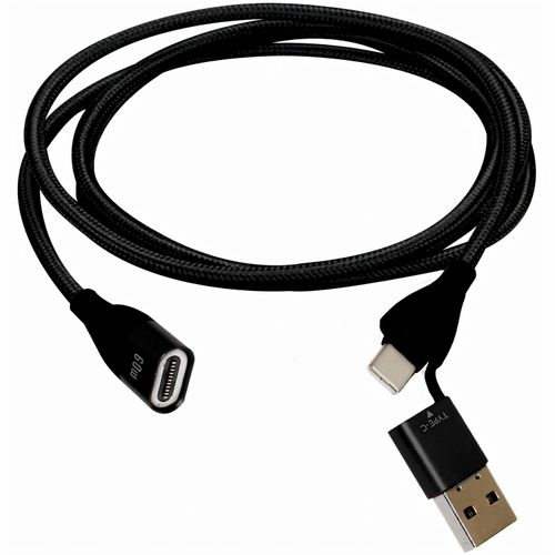 3in1 Lade- und Datenkabel 'Magnetic Data Highspeed' (Art.-Nr. CA173492) - USB-Schnelllade- und Datenkabel mit...