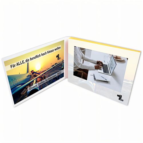 VIDEOcard 8" HD IPS (Art.-Nr. CA200963) - Im Kundendesign bedruckte Klappkarte...