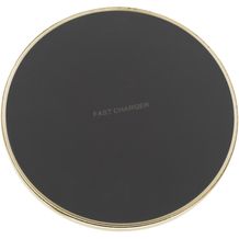Wireless Charger Metal 15 W (schwarz-gold) (Art.-Nr. CA217368)