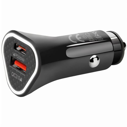 Car Charger "USB-C&A" (Art.-Nr. CA271150) - 38W Fast-Charger für den Zigarettenanz...