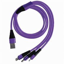 Ladekabel 3in1 Cable 'Flex Highspeed' (lila) (Art.-Nr. CA280450)