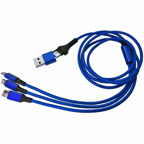 C&A Ladekabel "Nylon" (Art.-Nr. CA288608) - Ladekabel mit USB-C und USB-A Input,...