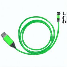 Lade- und Datenkabel 'LEDflow Magnetwist' (grün) (Art.-Nr. CA378418)
