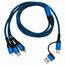 USB-C&A Ladekabel 'Round' (blau) (Art.-Nr. CA688382)