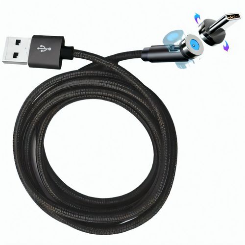 Ladekabel 'Nylon Magnetwist' (Art.-Nr. CA742190) - 3in1 USB-Ladekabel mit wechselbaren und...